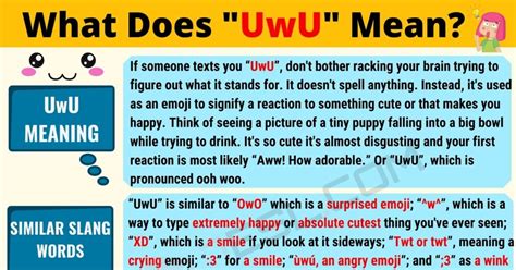 uwu Meaning & Origin 